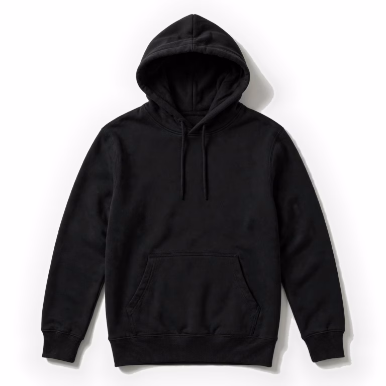 black casual hoodie