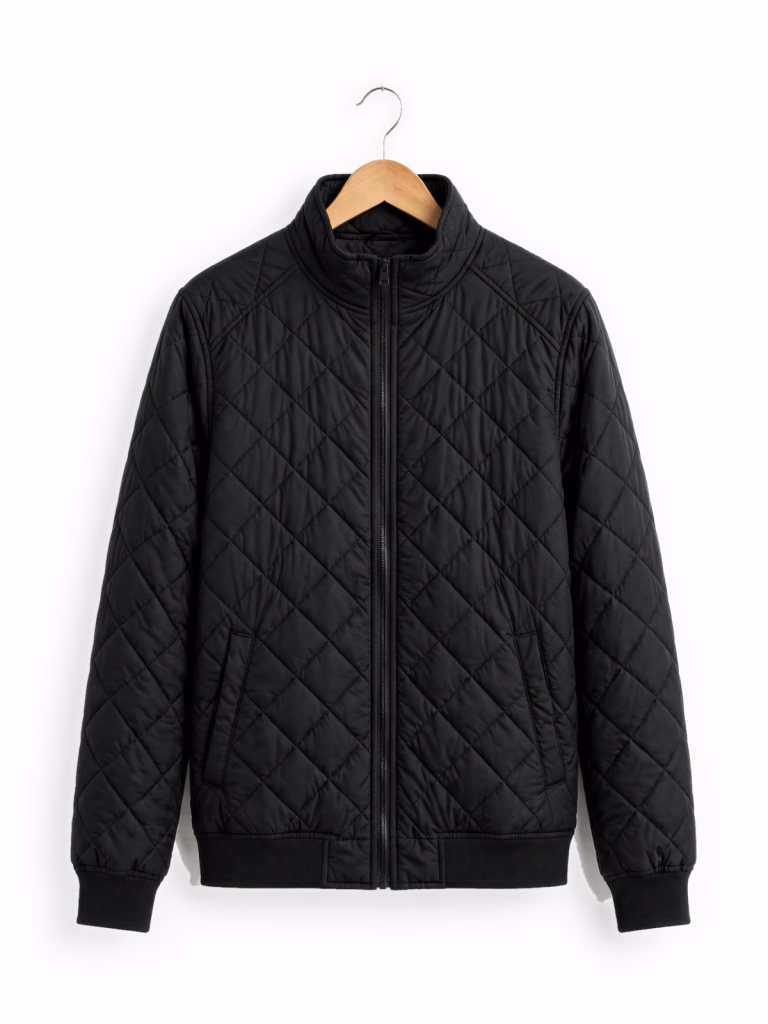 Black Quilted Jacket Hanger