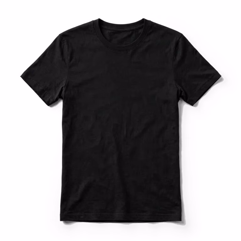 black slim fit t shirt