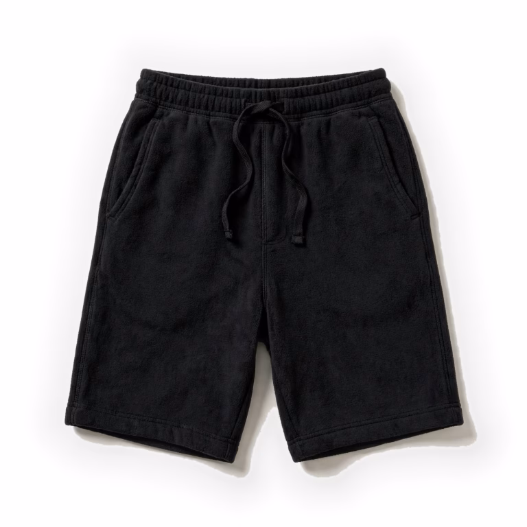 black sweat shorts