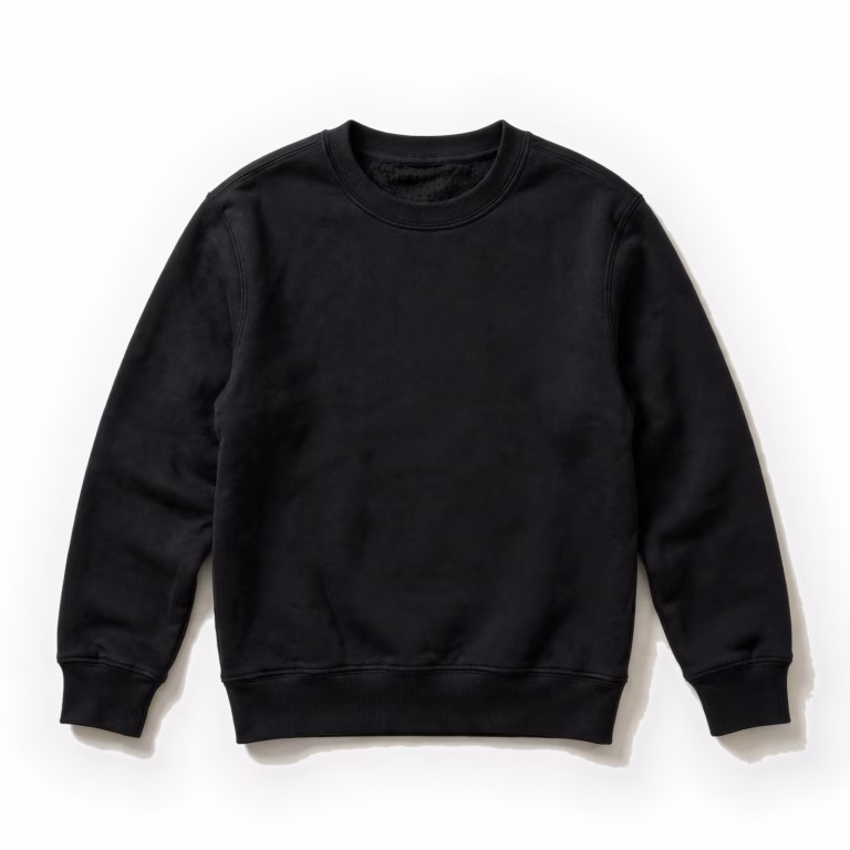 black sweatshirt