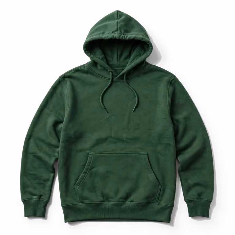 bottle green hoodie sweatshirt