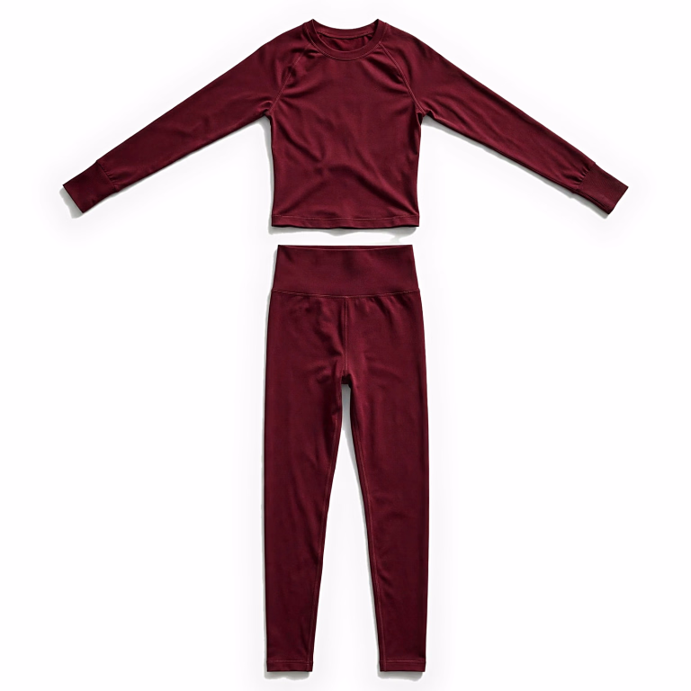 burgundy activewear set