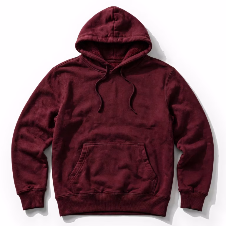 burgundy hoodie