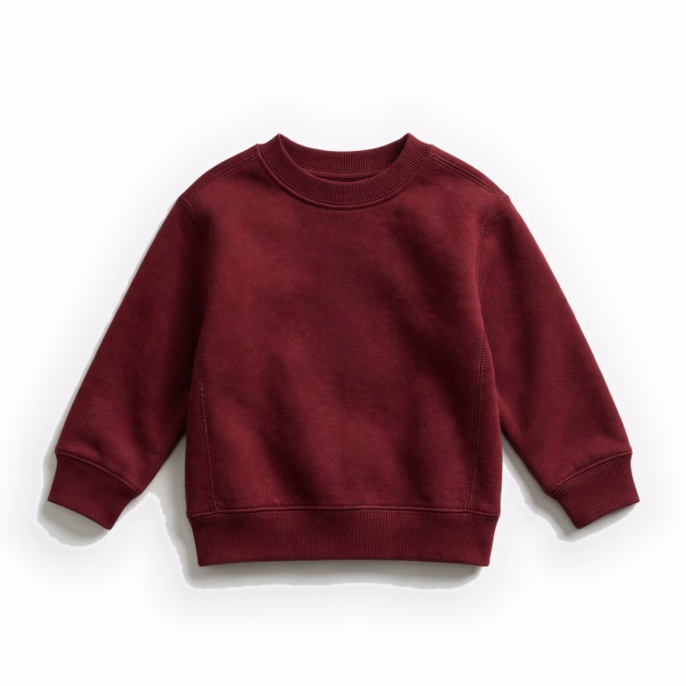 burgundy kids sweatshirt