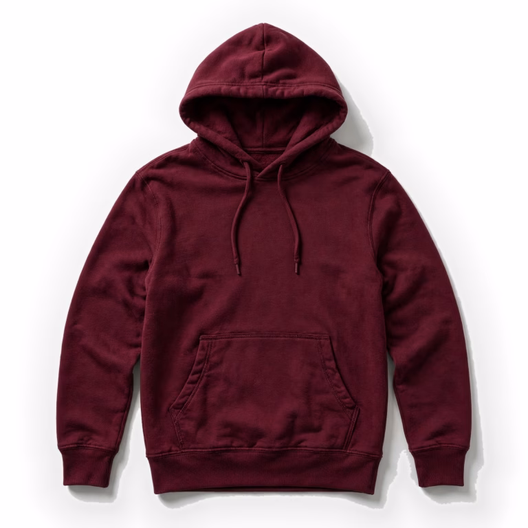 burgundy sports hoodie