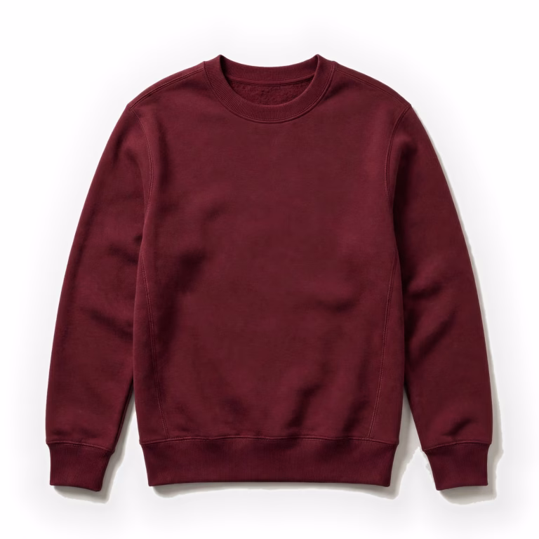 burgundy sweatshirt