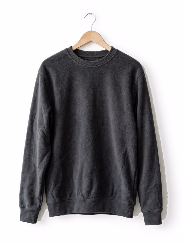 Charcoal Fleece Pullover Hanger