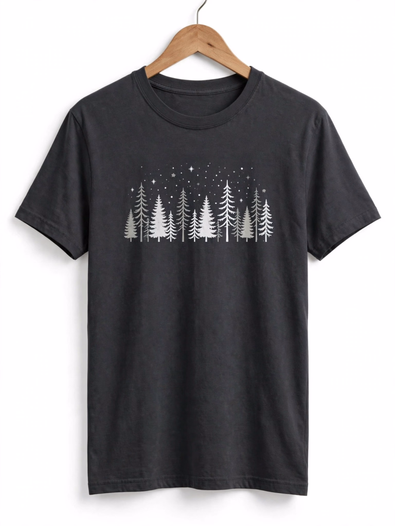 Charcoal Graphic T Shirt