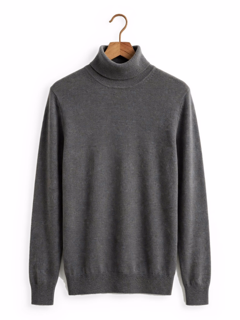 Charcoal High Neck Sweater Hanger