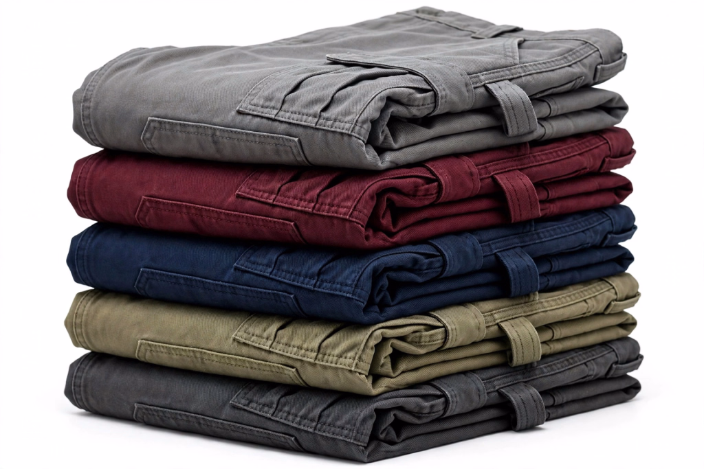 Construction Work Pants Stack