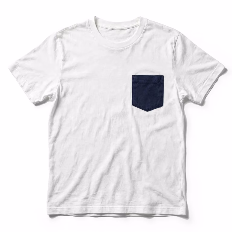 contrast pocket t shirt