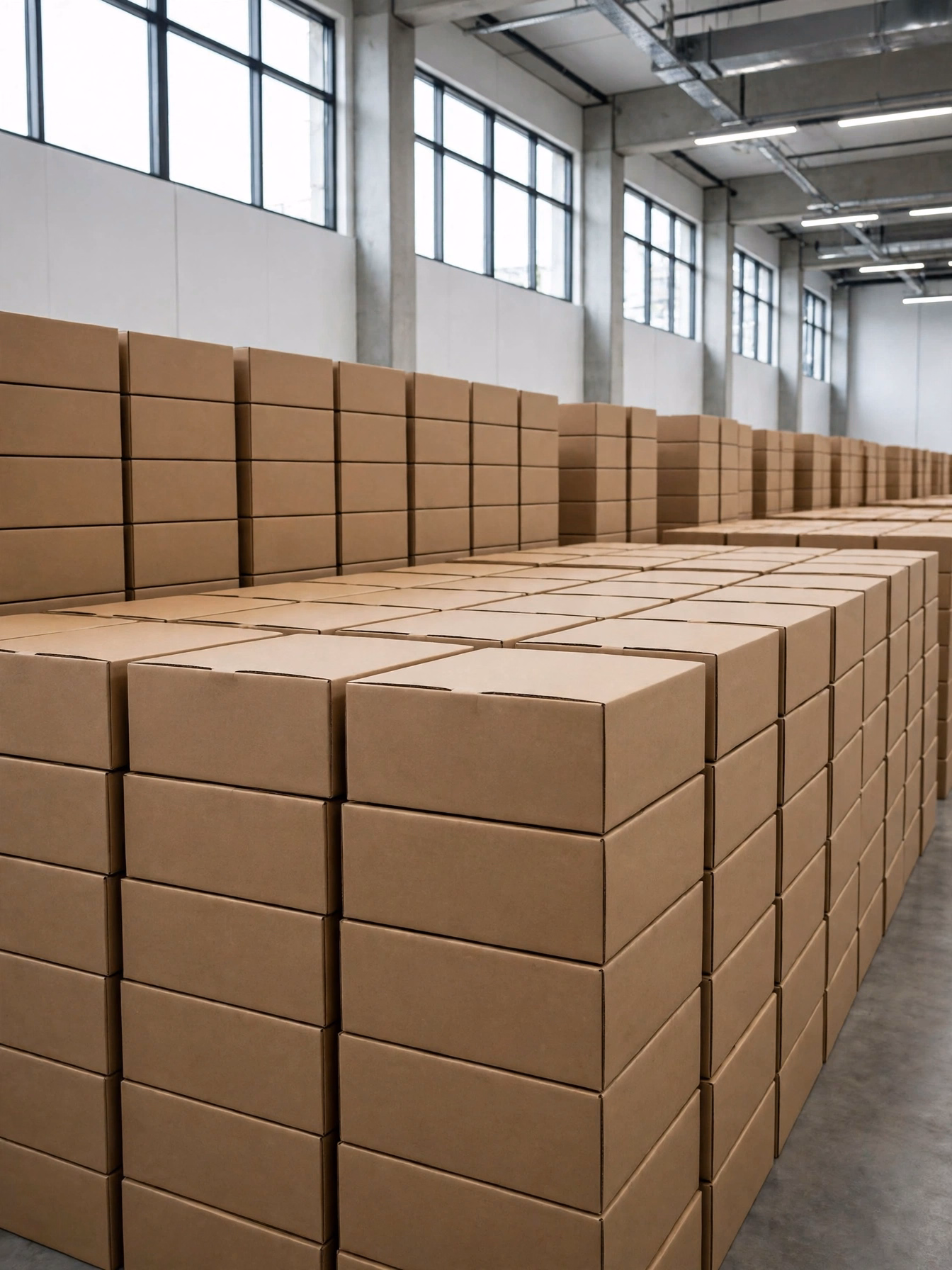 Dispatch Cartons Warehouse Rows