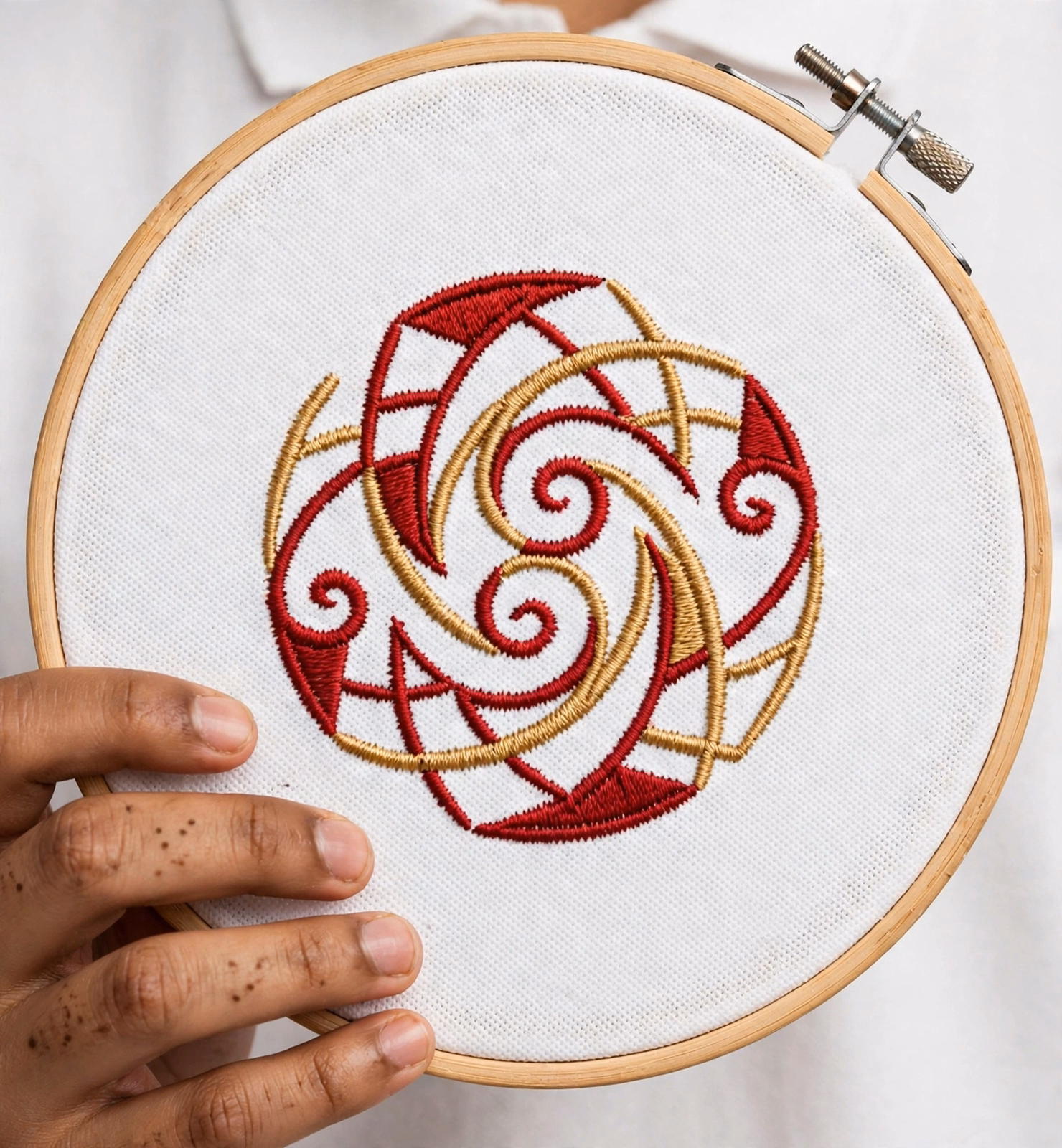 Embroidery Hoop Finished Logo