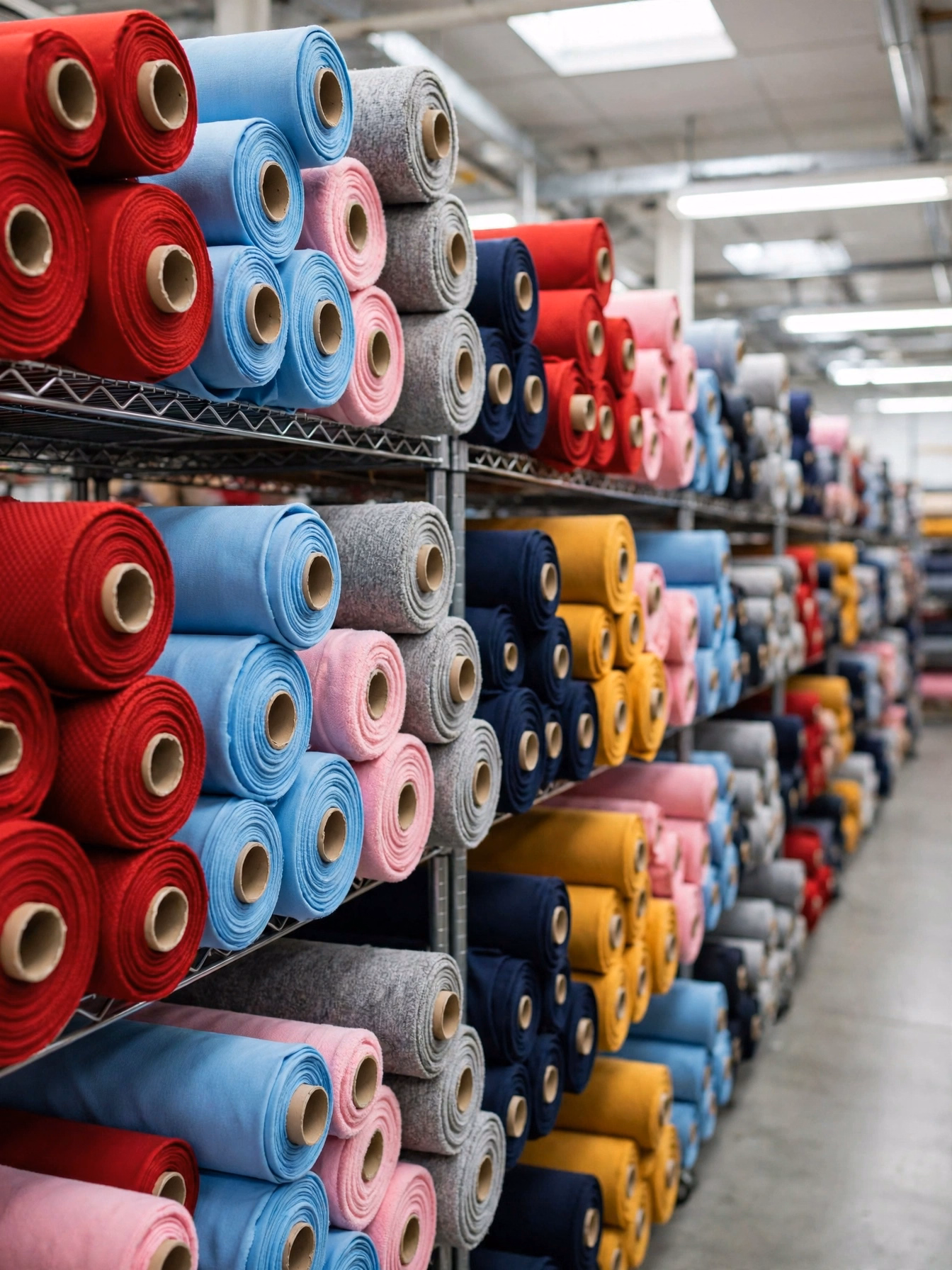 Fabric Rolls Warehouse Racks