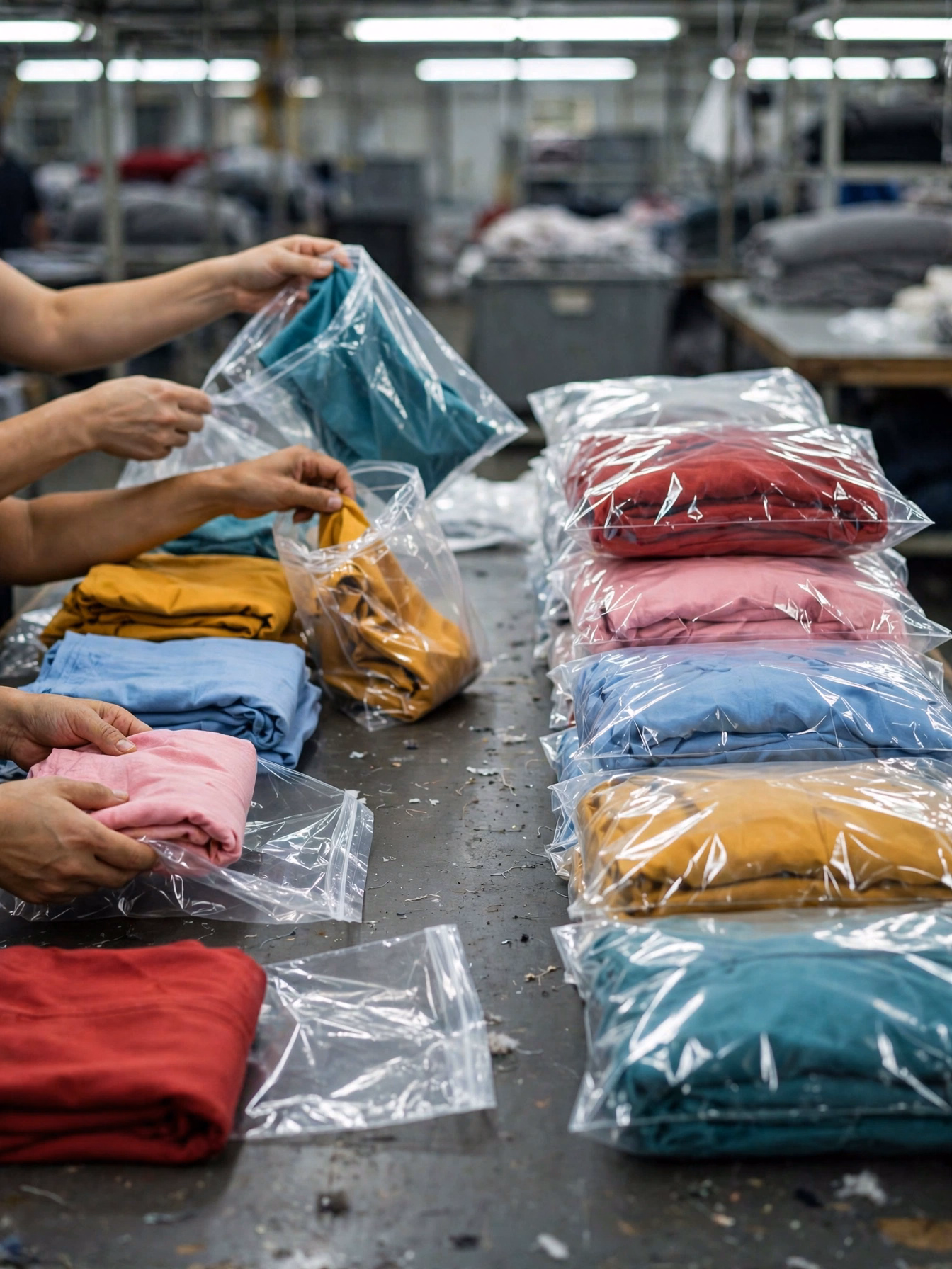 Folded Garments Packing Table