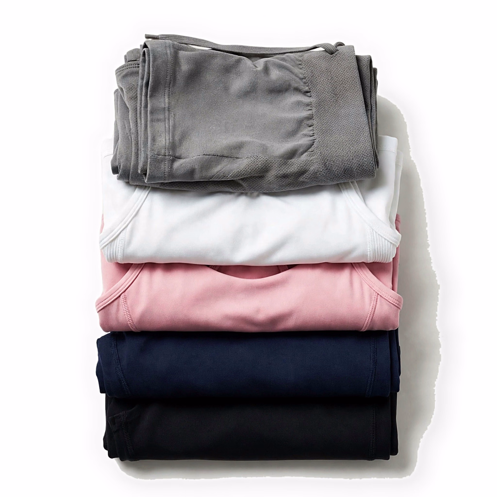 folded stack activewear