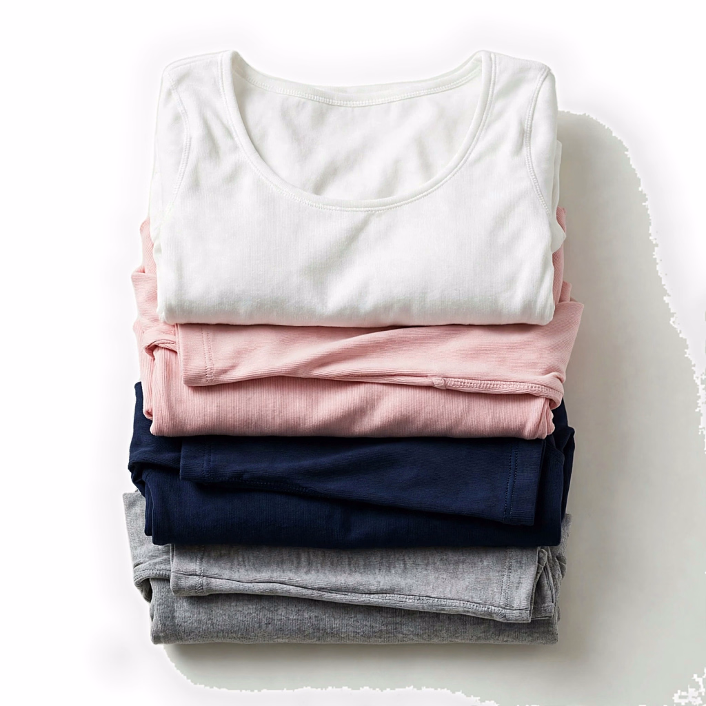 folded stack bodysuits