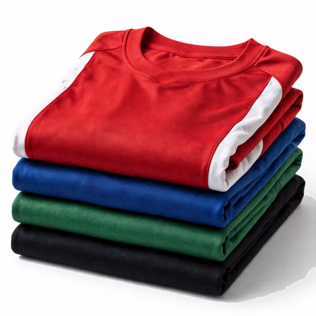 folded stack custom sportswear kits