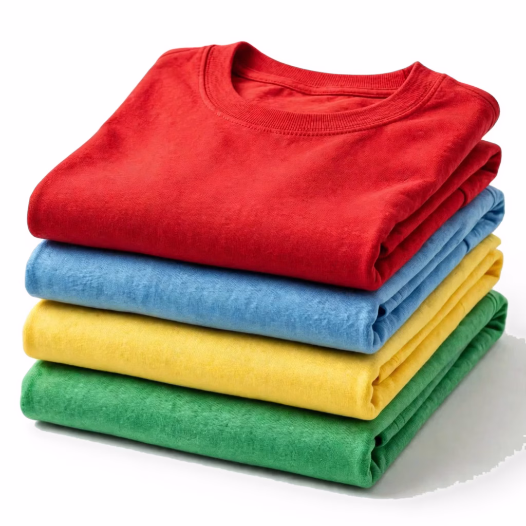 folded stack kids t shirts