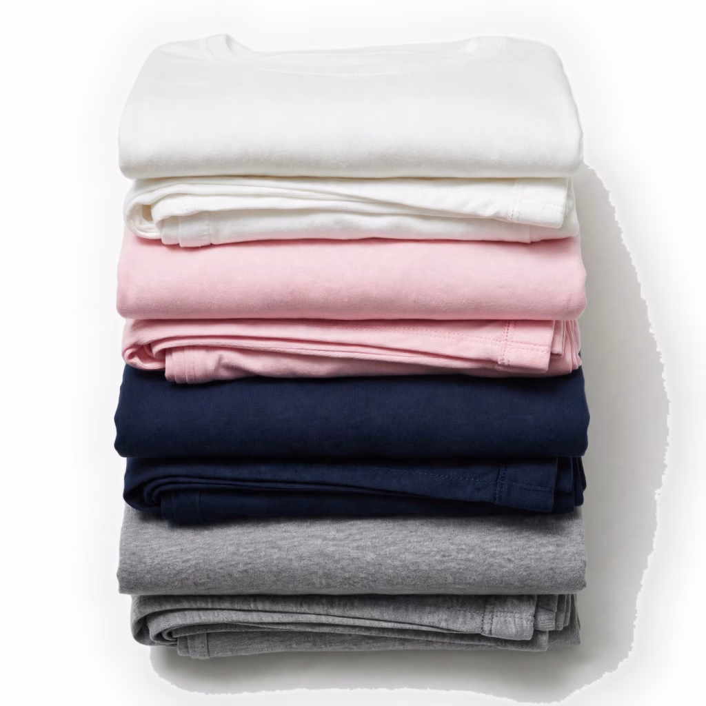 folded stack pajama sets