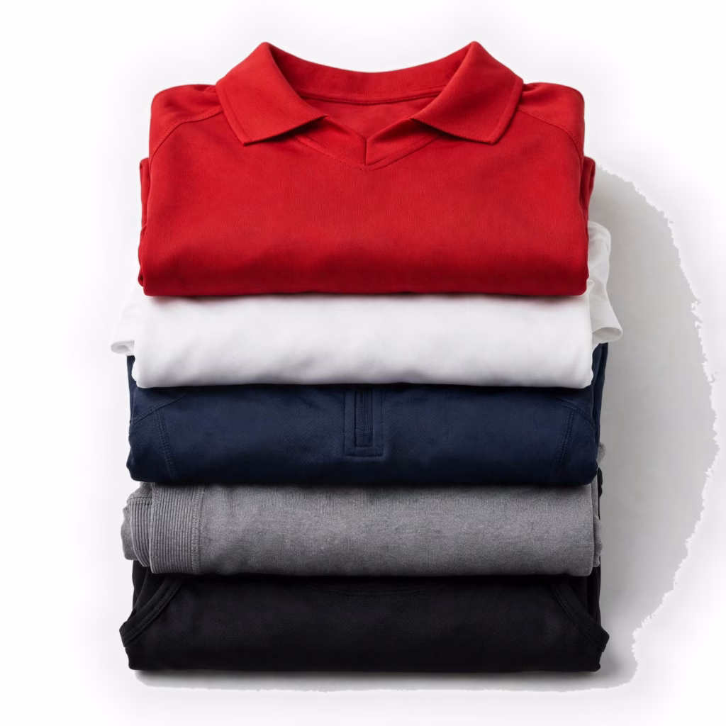 folded stack sportswear