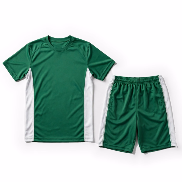 green white custom sportswear kit