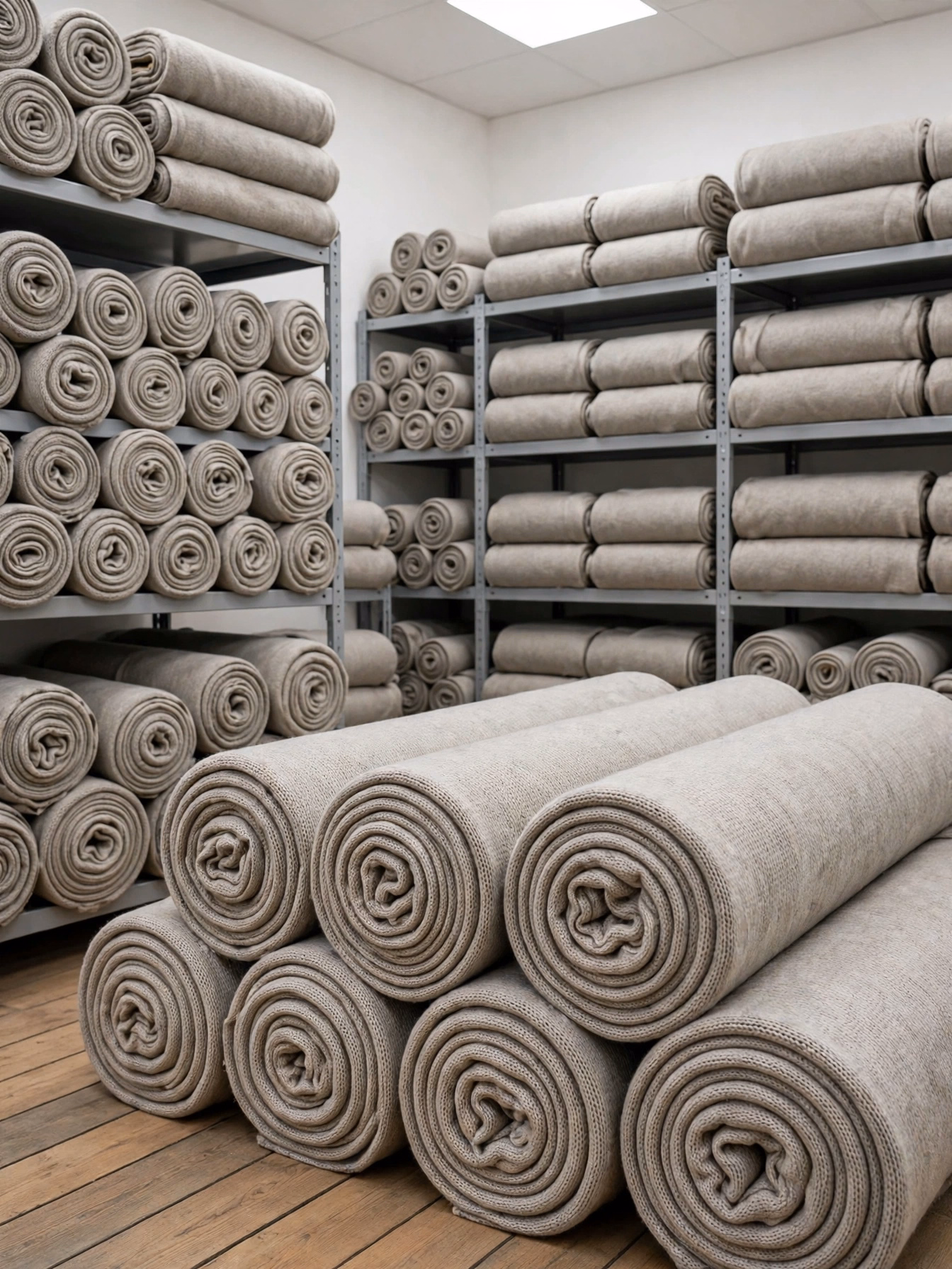 Grey Fabric Rolls Store