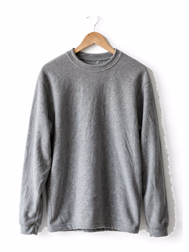 Grey Marl Fleece Pullover Hanger