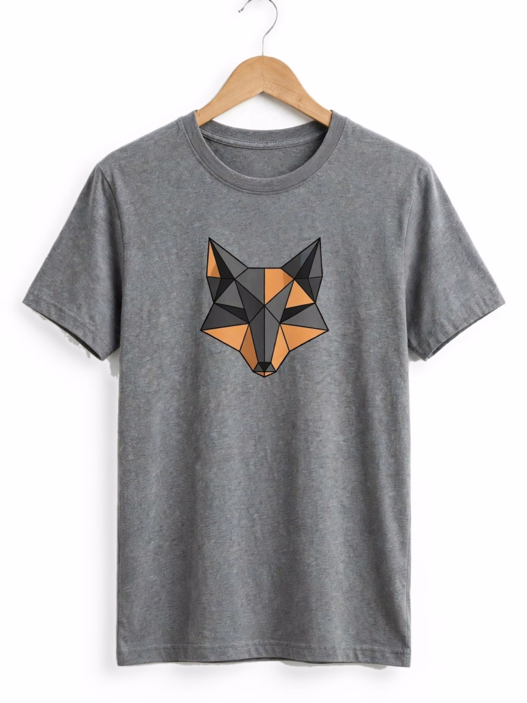 Grey Marl Graphic T Shirt