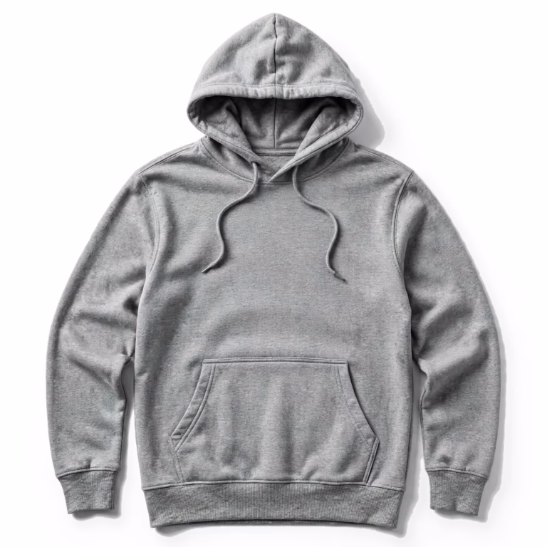 grey marl hoodie sweatshirt