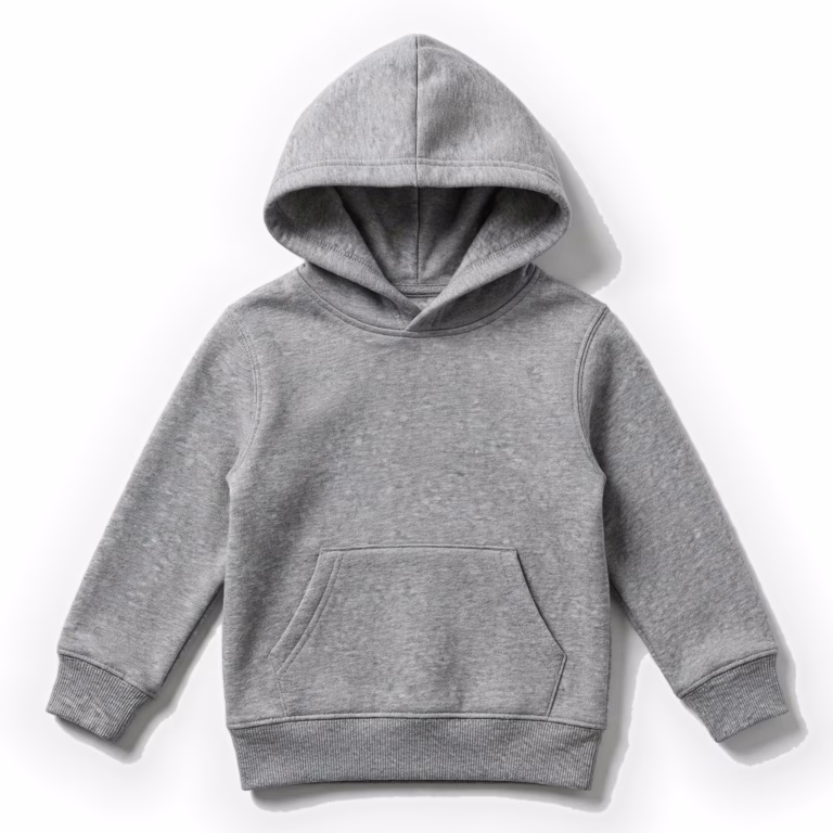 grey marl kids hoodie