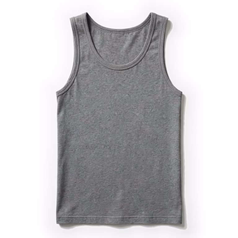 grey marl tank top