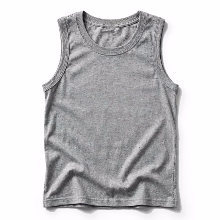grey marl tank top t shirt