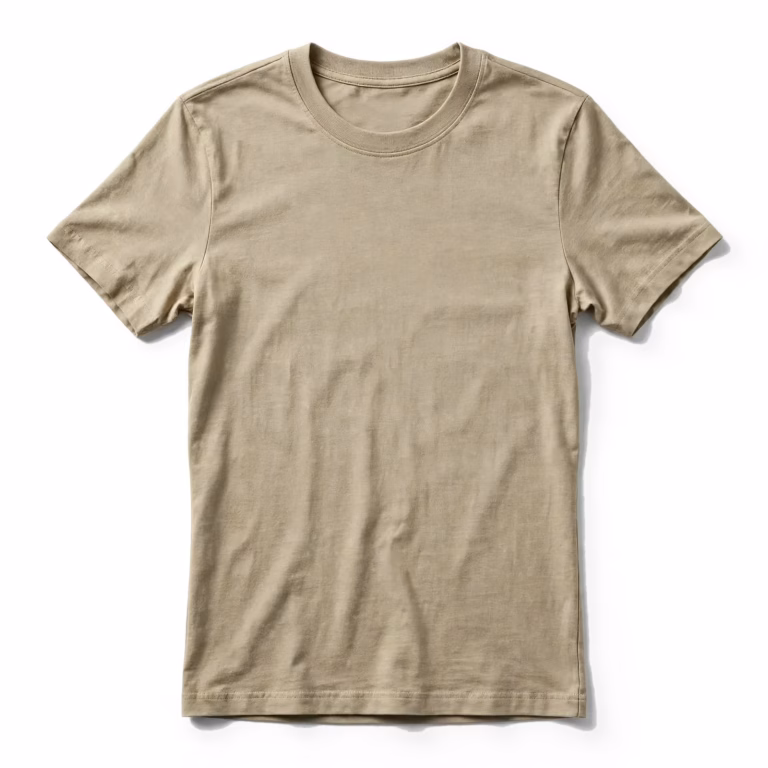 khaki slim fit t shirt