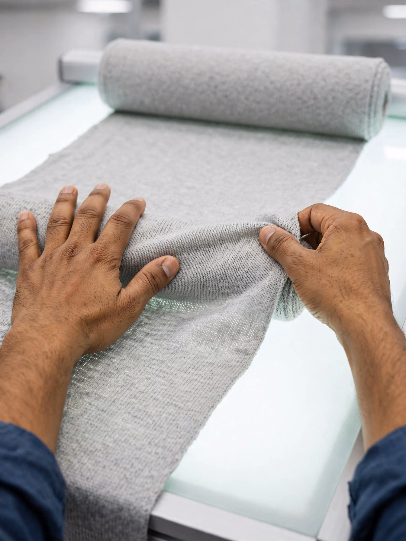 Knitted Fabric Roll Inspection