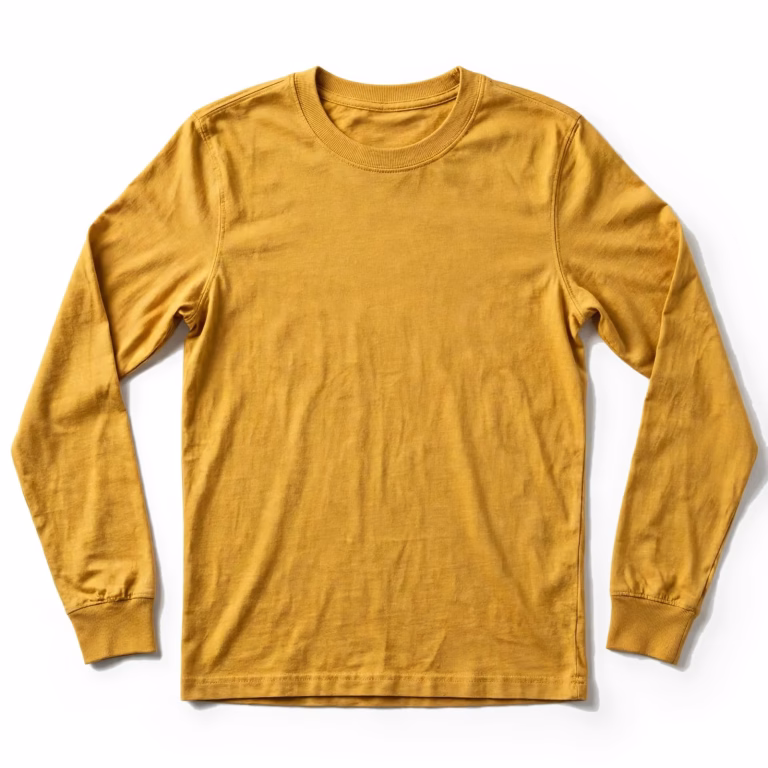 mustard long sleeve t shirt