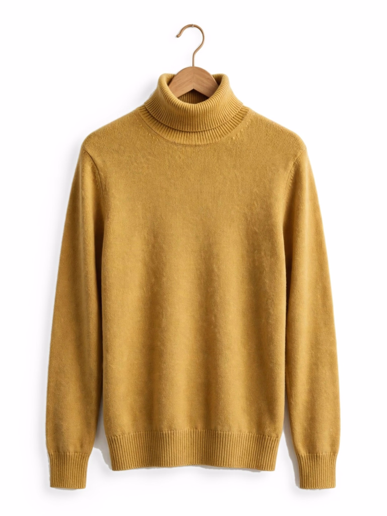 Mustard Yellow High Neck Sweater Hanger
