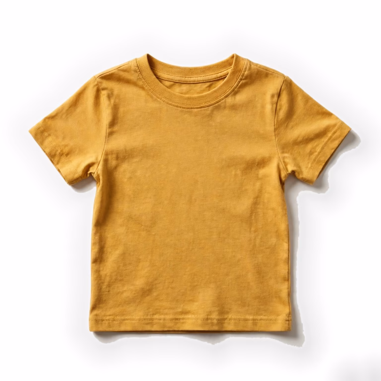 mustard yellow kids t shirt