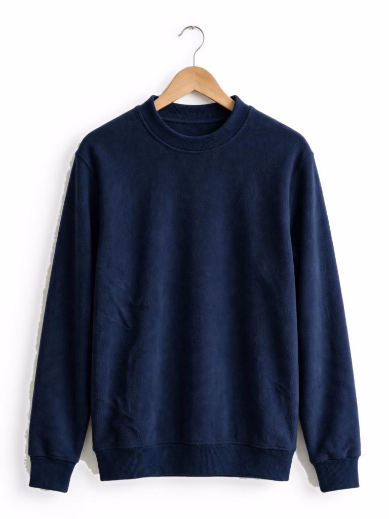 Navy Fleece Pullover Hanger