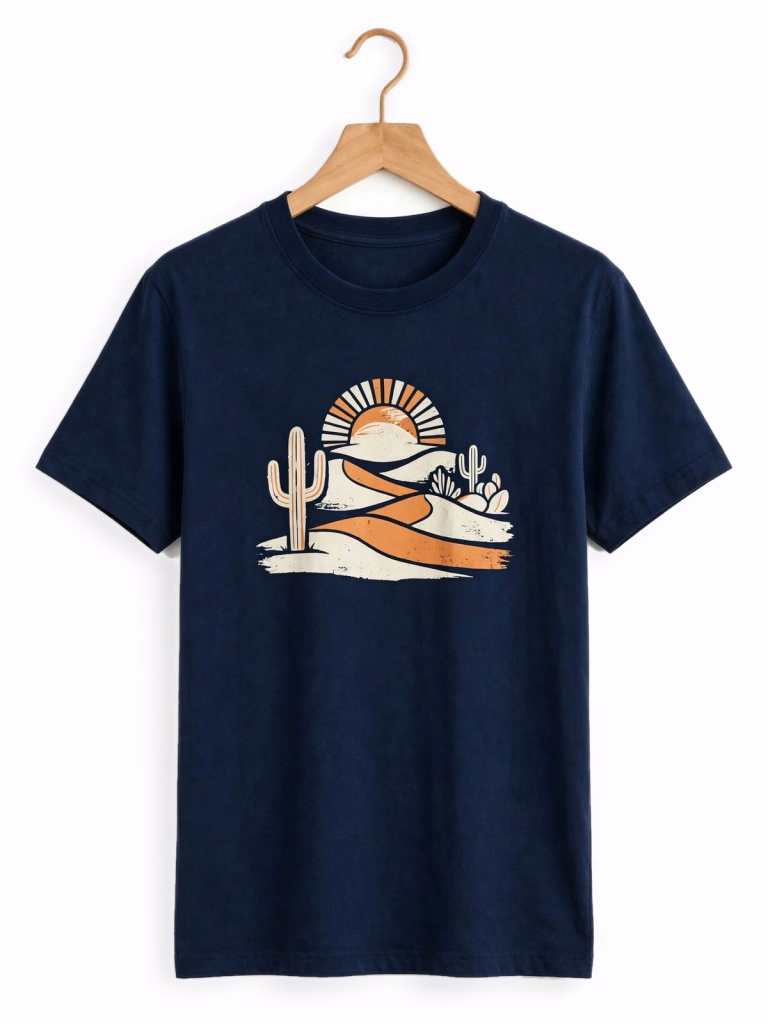 Navy Graphic T Shirt