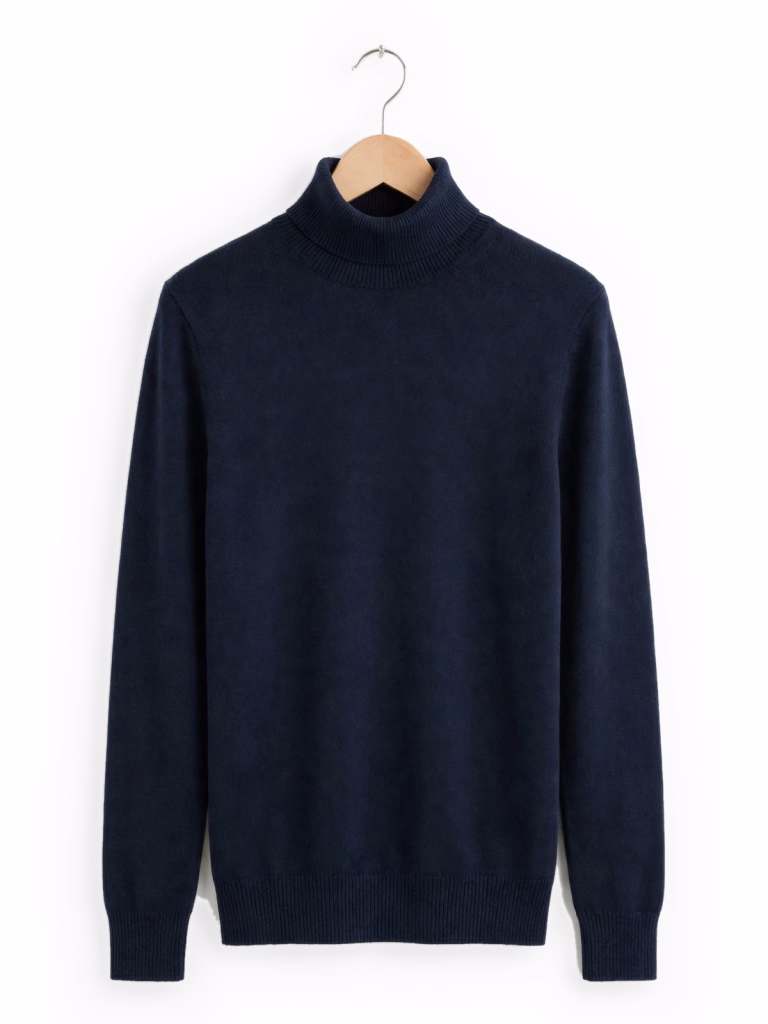 Navy High Neck Sweater Hanger