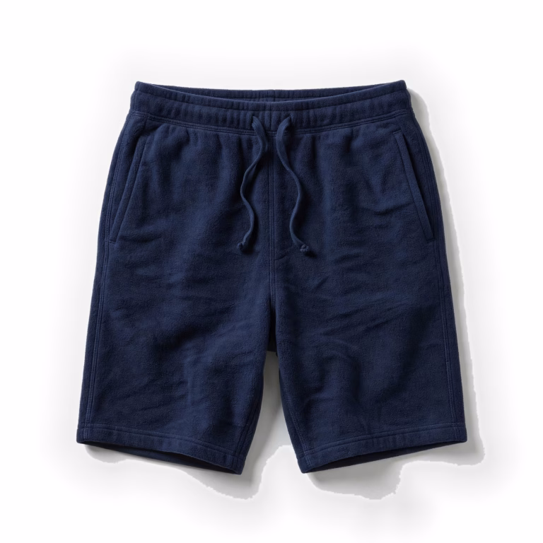 navy mens sweat shorts