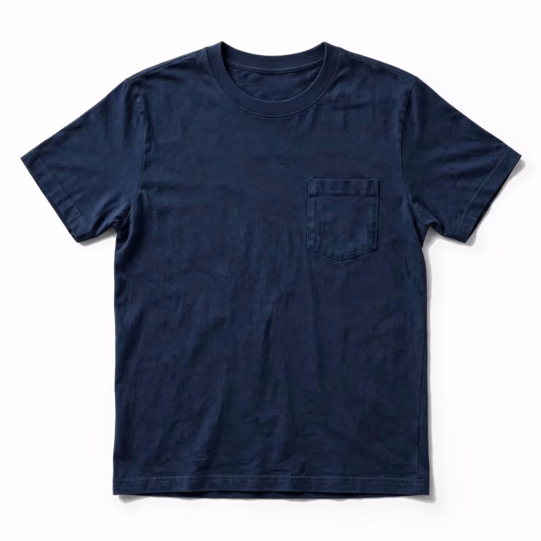 navy pocket t shirt