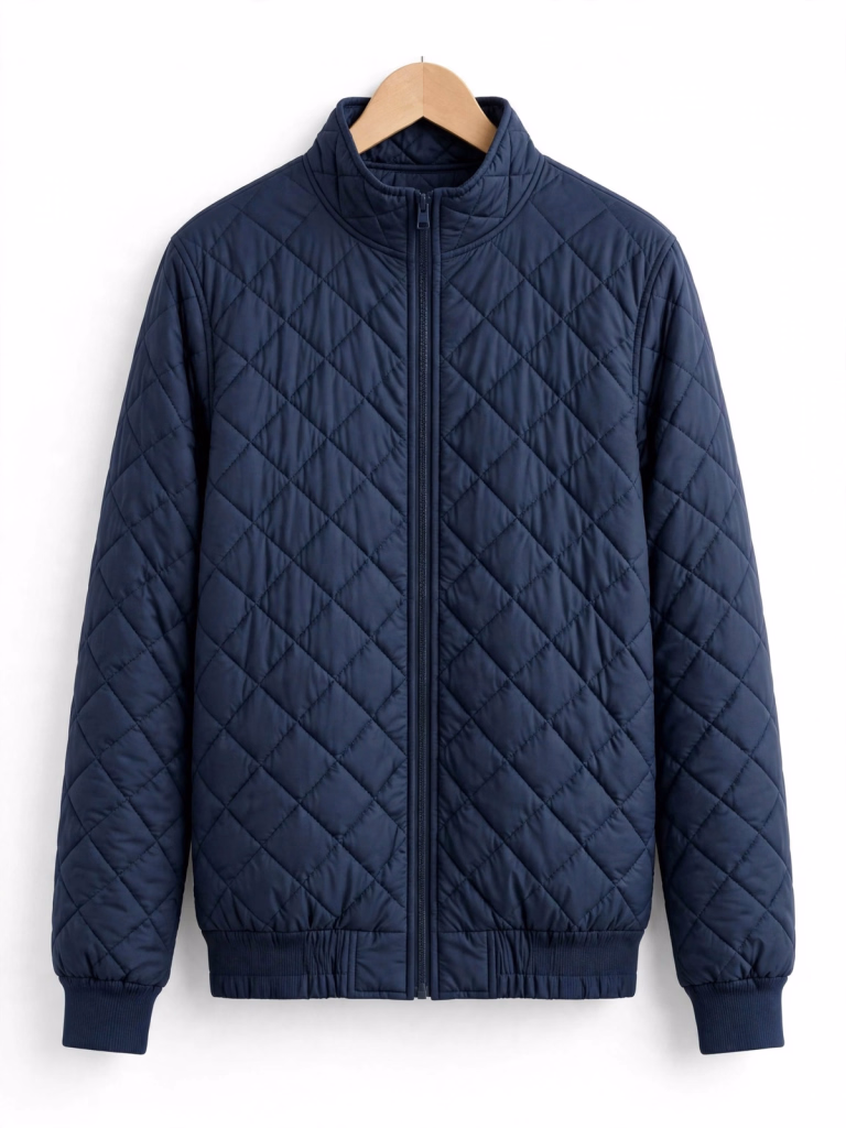 Navy Quilted Jacket Hanger