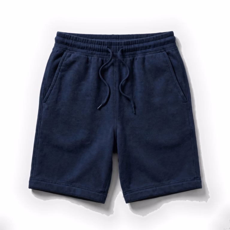 navy sweat shorts