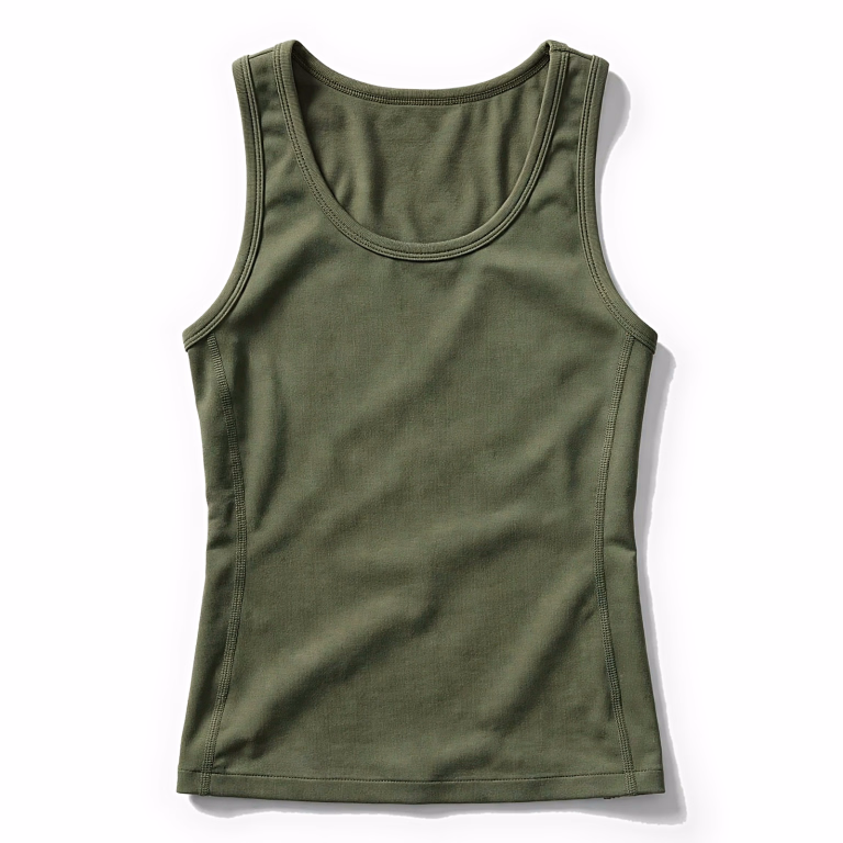olive green activewear top