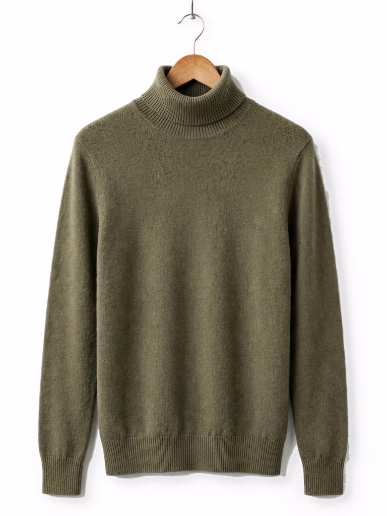 Olive Green High Neck Sweater Hanger