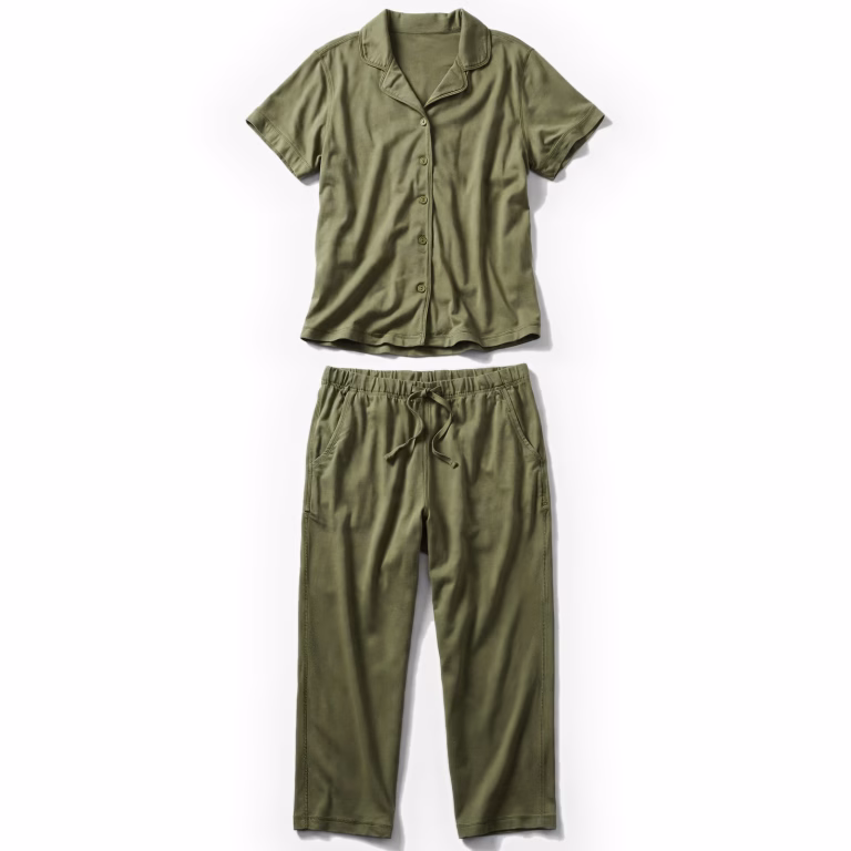 olive green pajama set