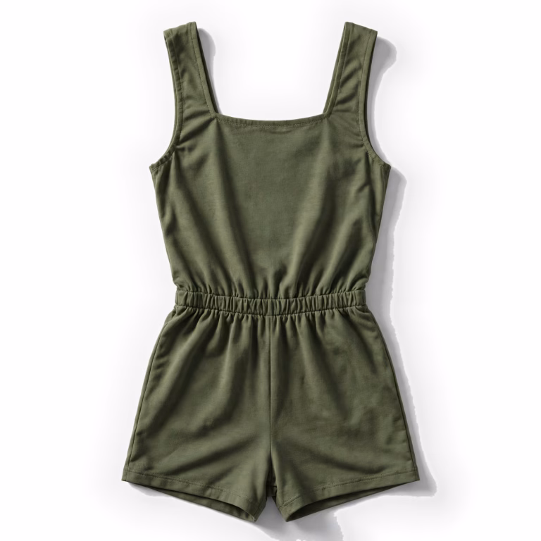 olive green romper